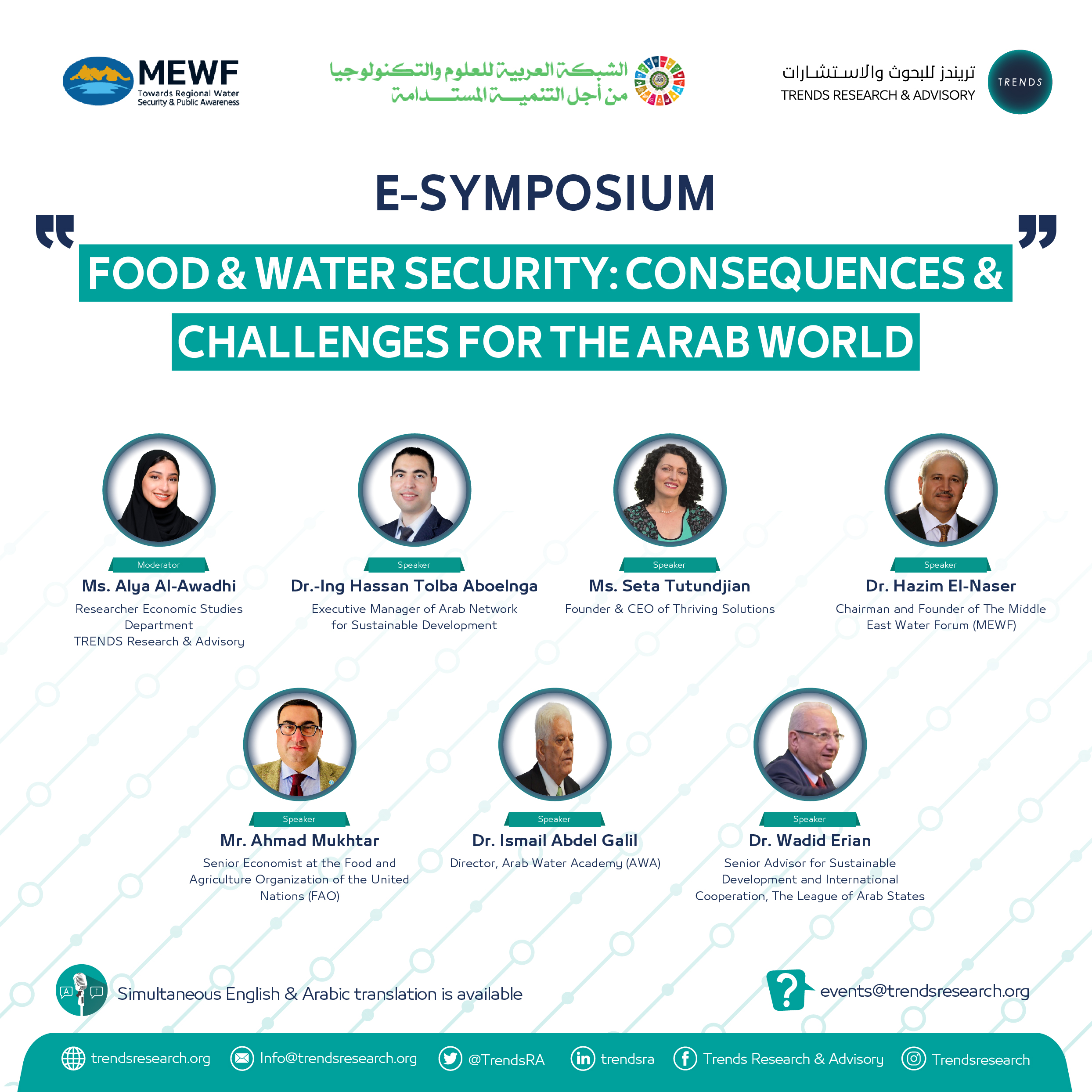 Food and Water Security: Consequences and Challenges for the Arab World