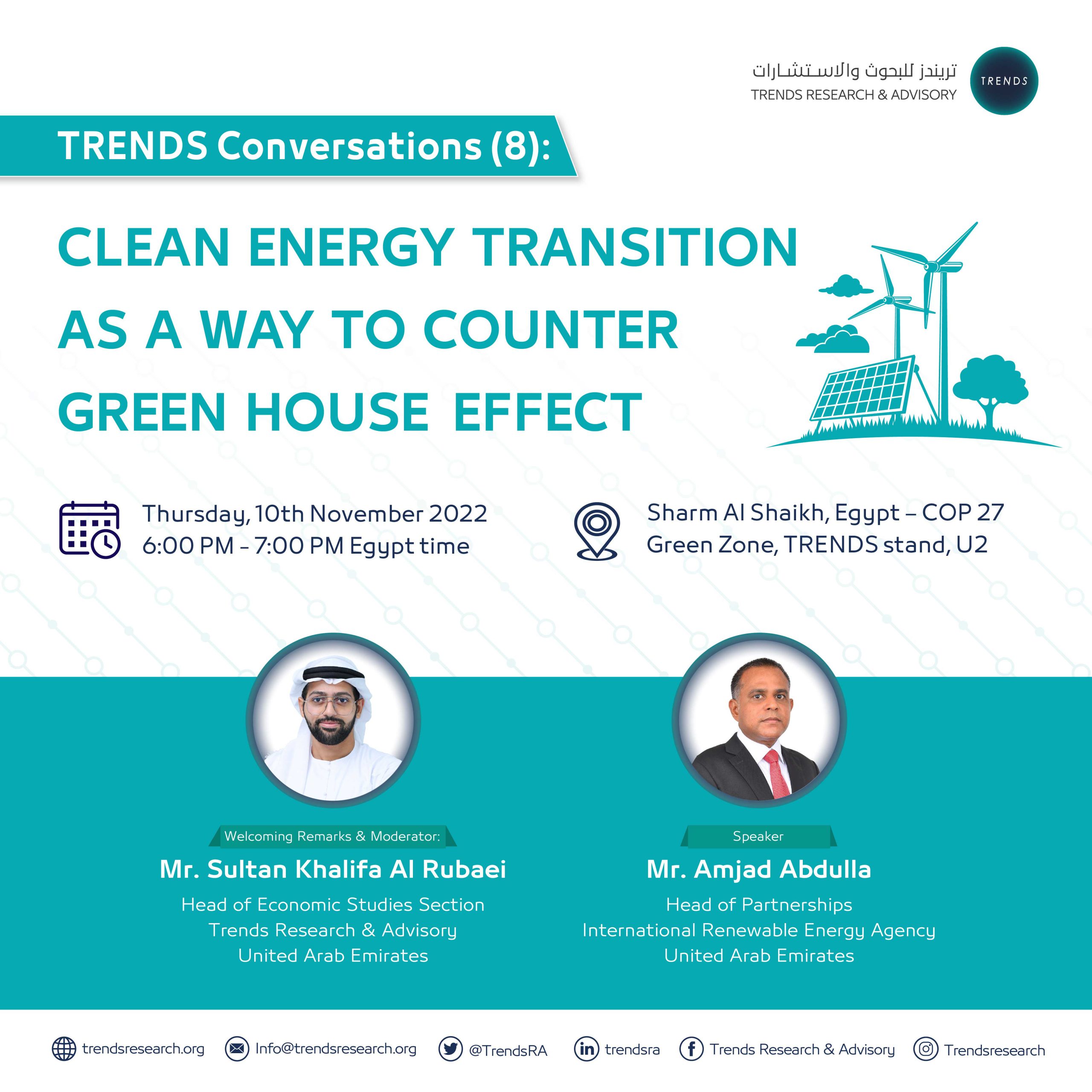 Clean energy transition as a way to counter greenhouse effect