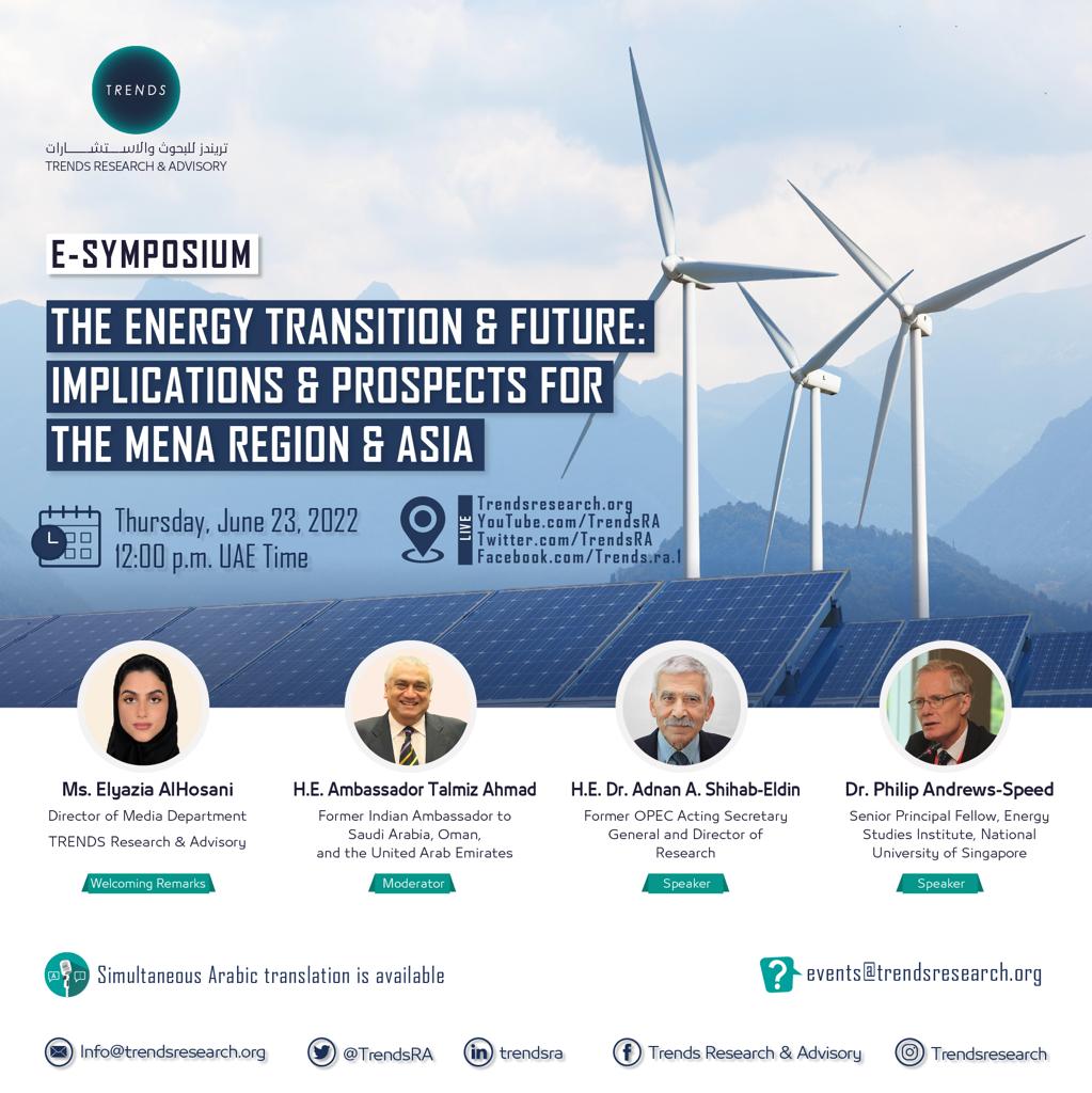 The Energy Transition and Future: Implications and Prospects for the MENA Region and Asia