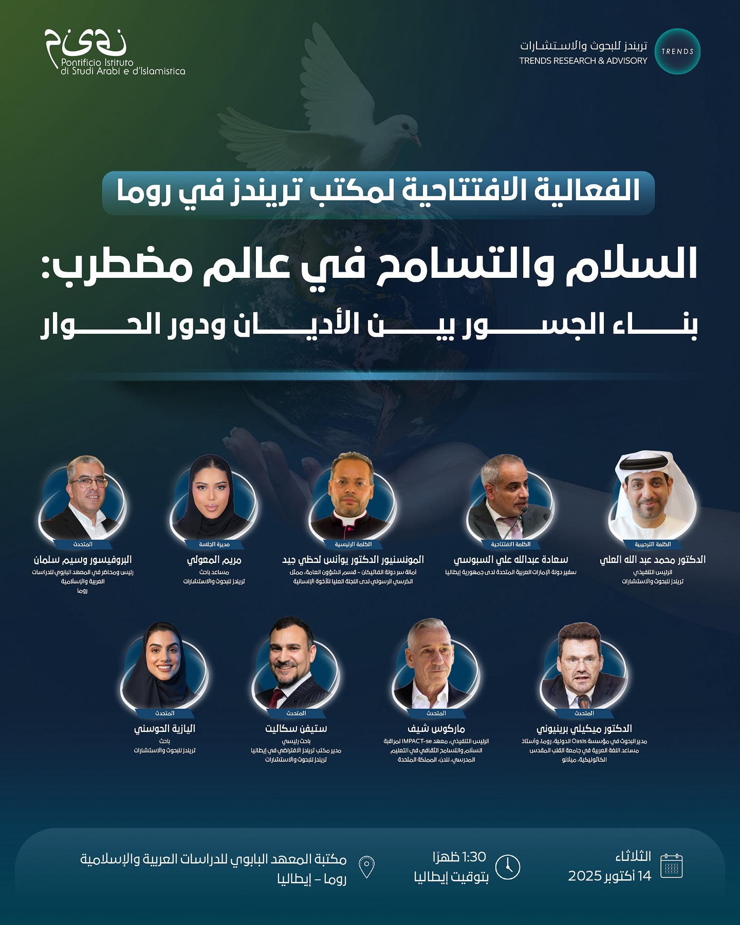 السلام والتسامح في عالم مضطرب: بناء الجسور بين الأديان ودور الحوار